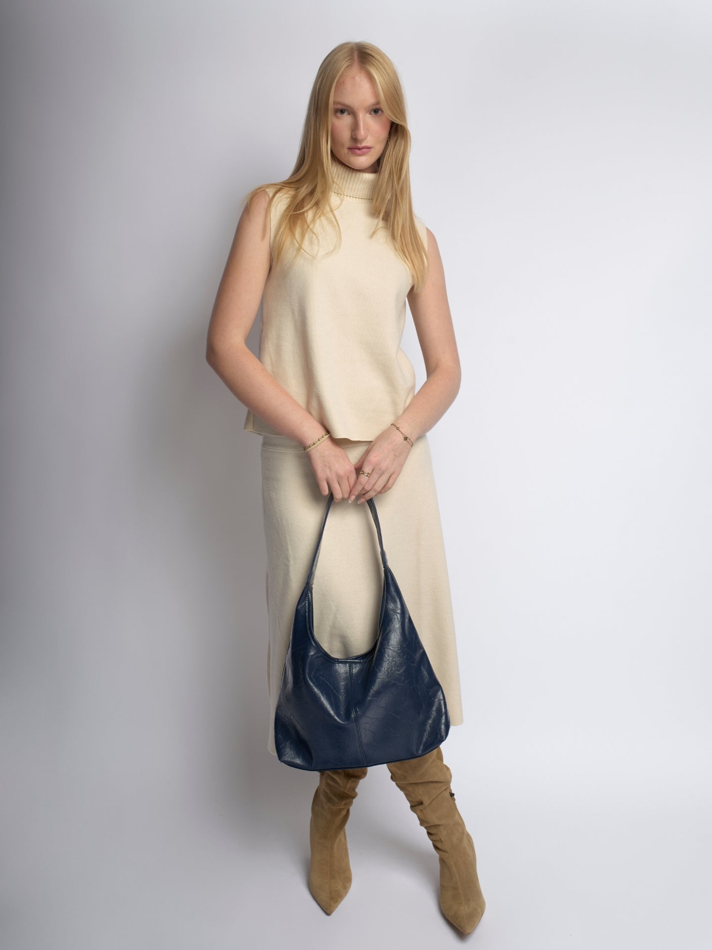 Scarlett Tote Bag aus Distressed-Leder
