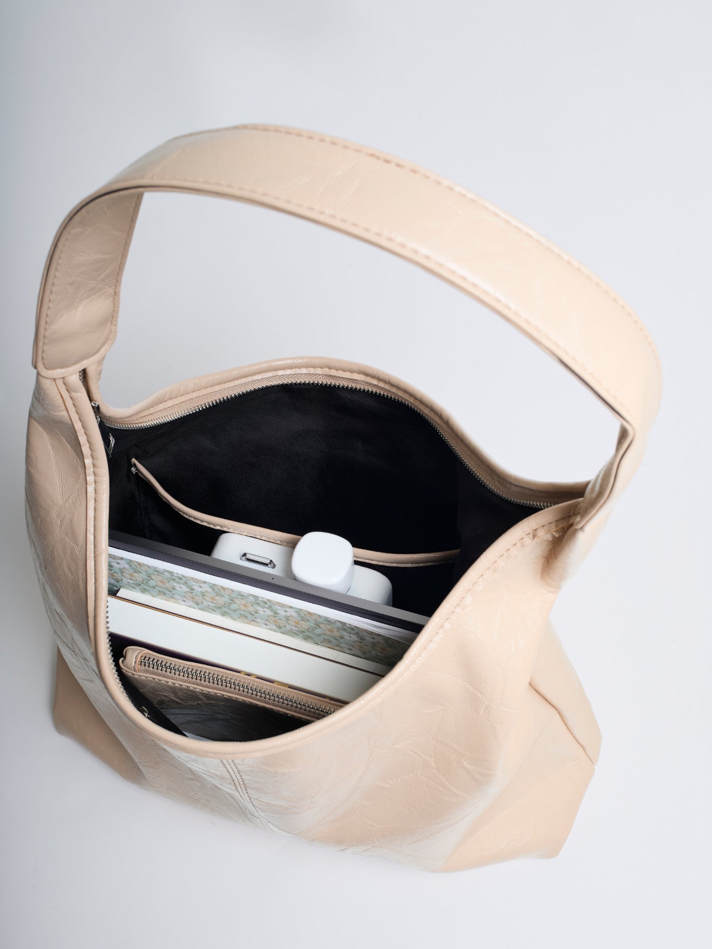 Scarlett Tote Bag aus Distressed-Leder