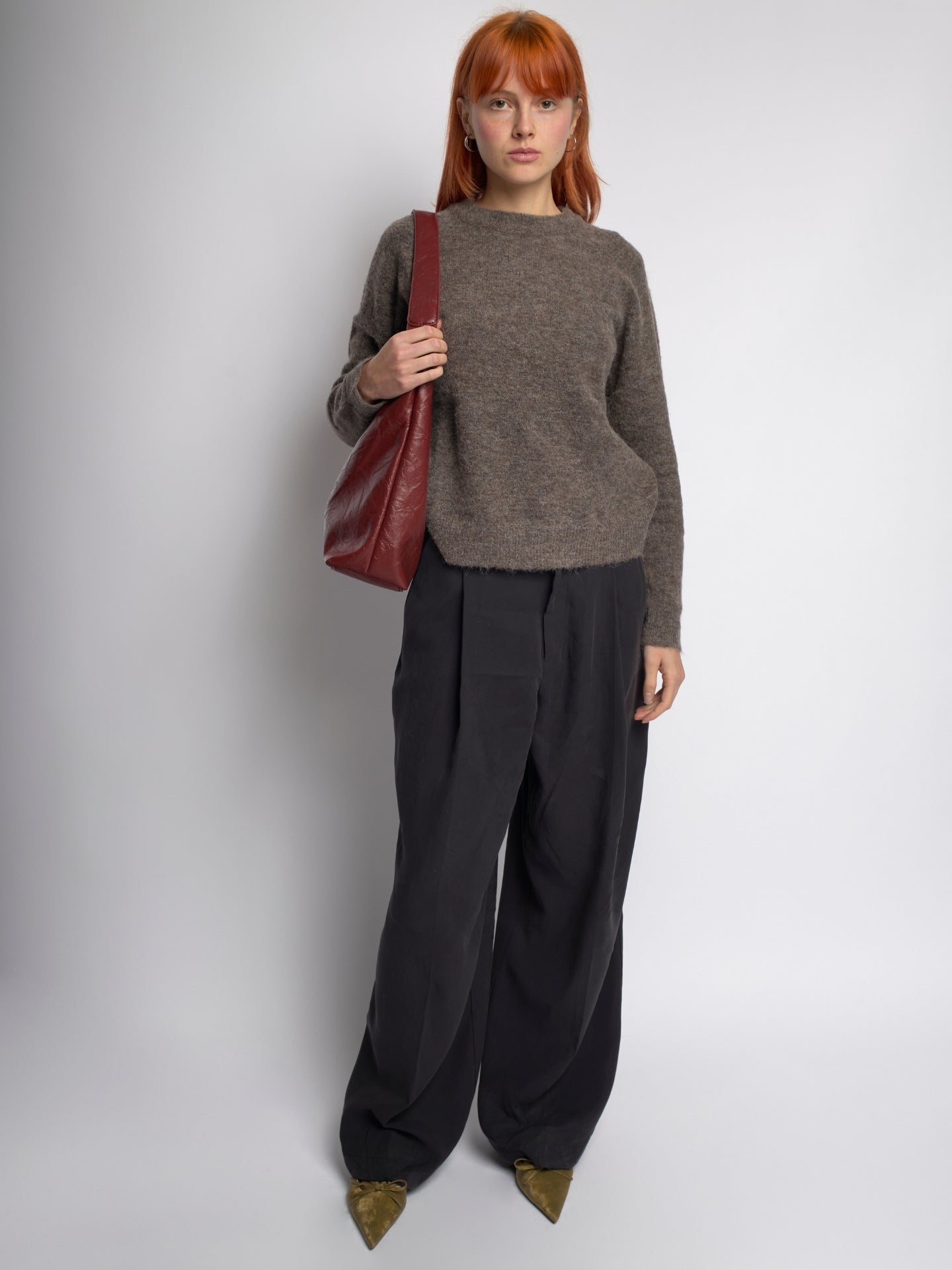 Scarlett Tote Bag aus Distressed-Leder