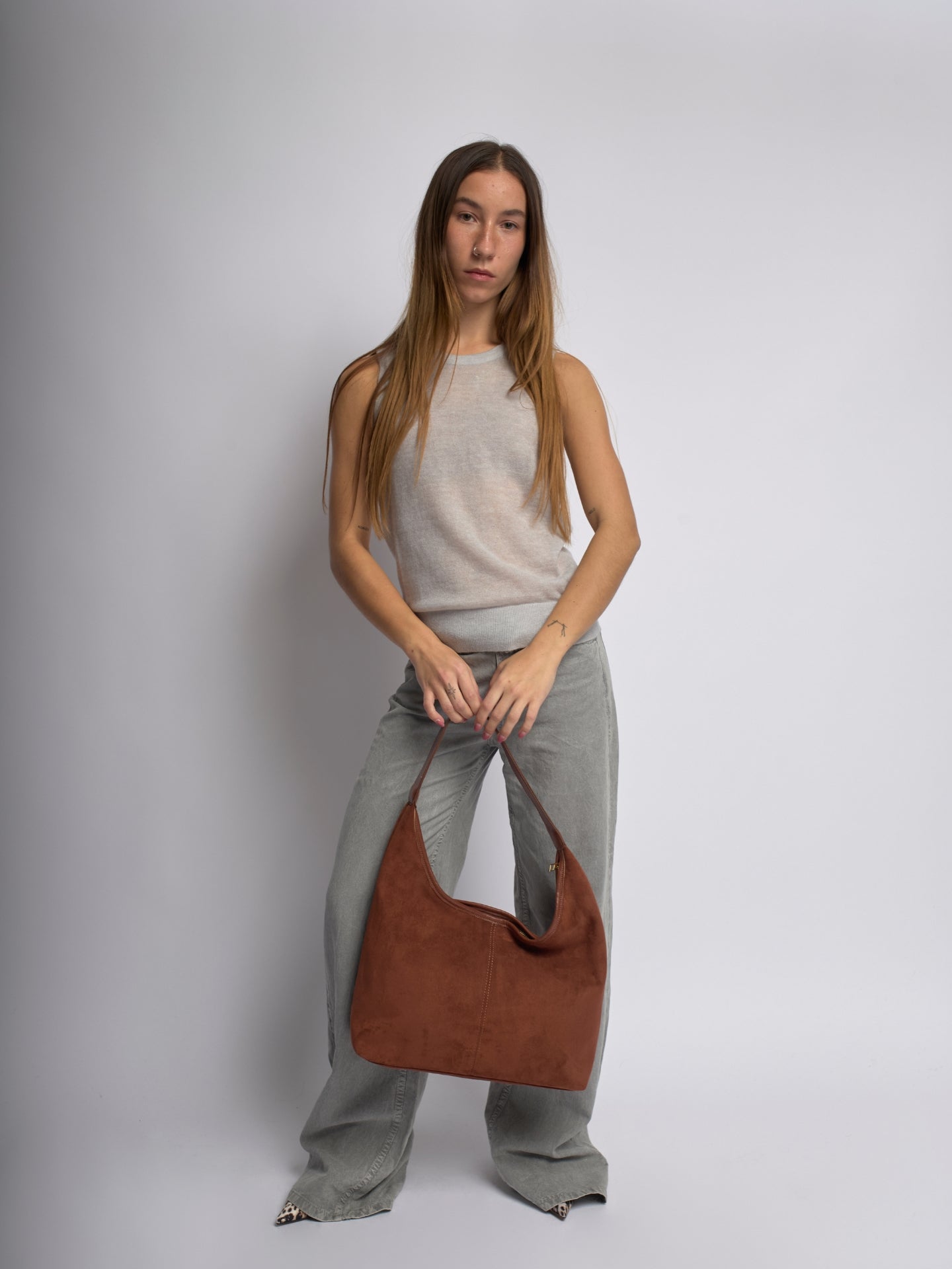 Suede Daily Ledertasche