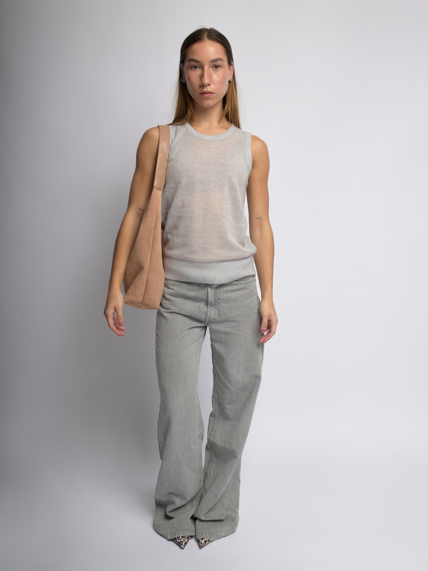 Suede Daily Ledertasche