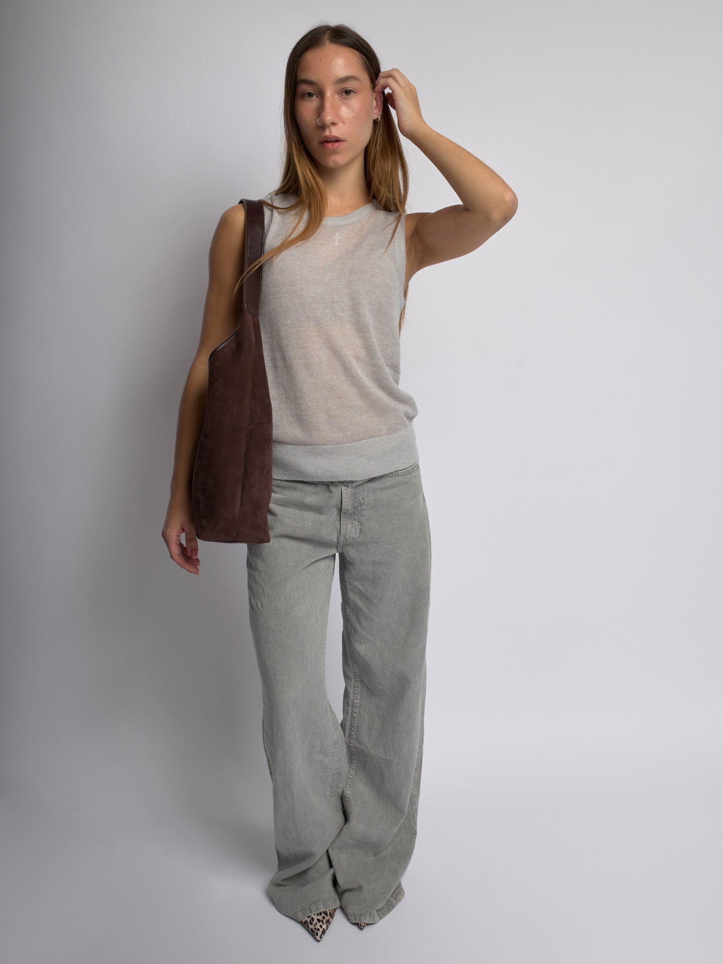 Suede Daily Ledertasche