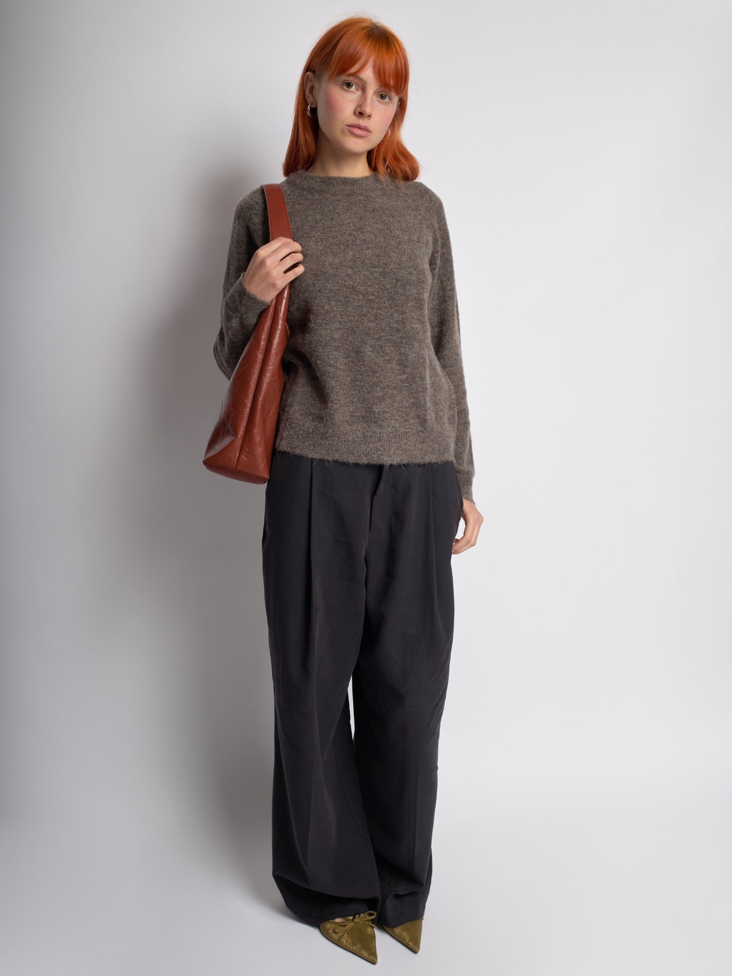 Scarlett Tote Bag aus Distressed-Leder