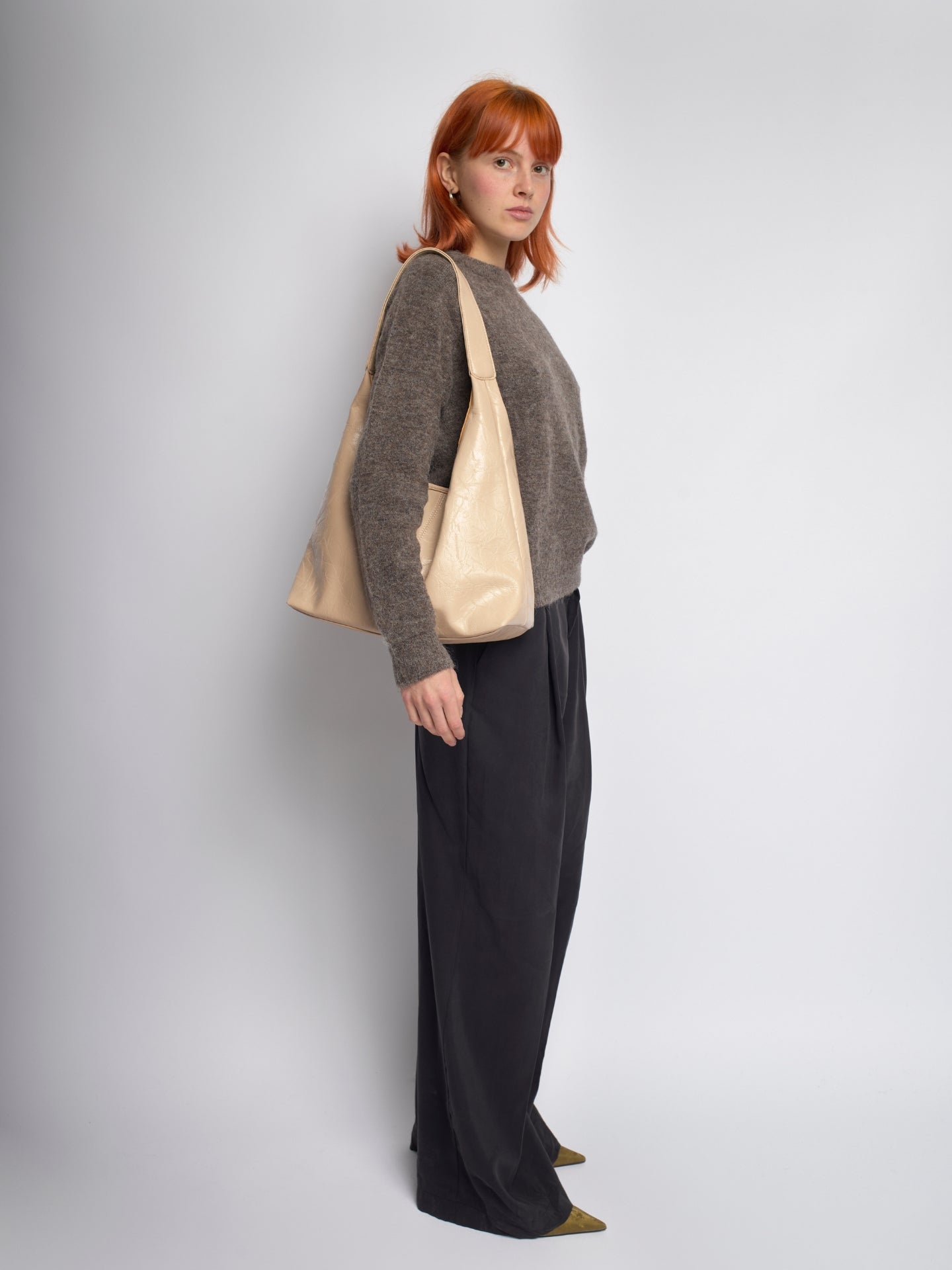 Scarlett Tote Bag aus Distressed-Leder