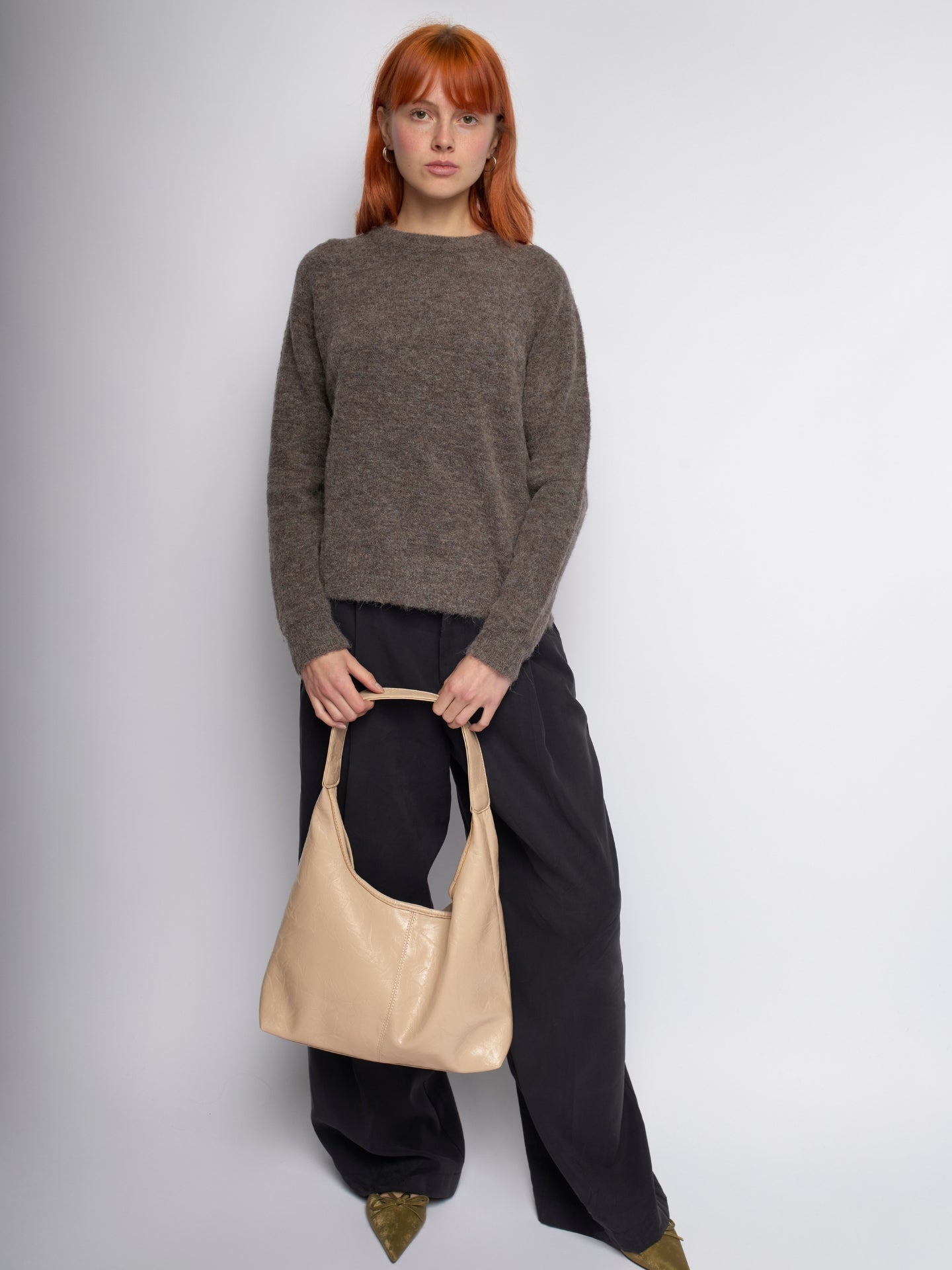 Scarlett Tote Bag aus Distressed-Leder