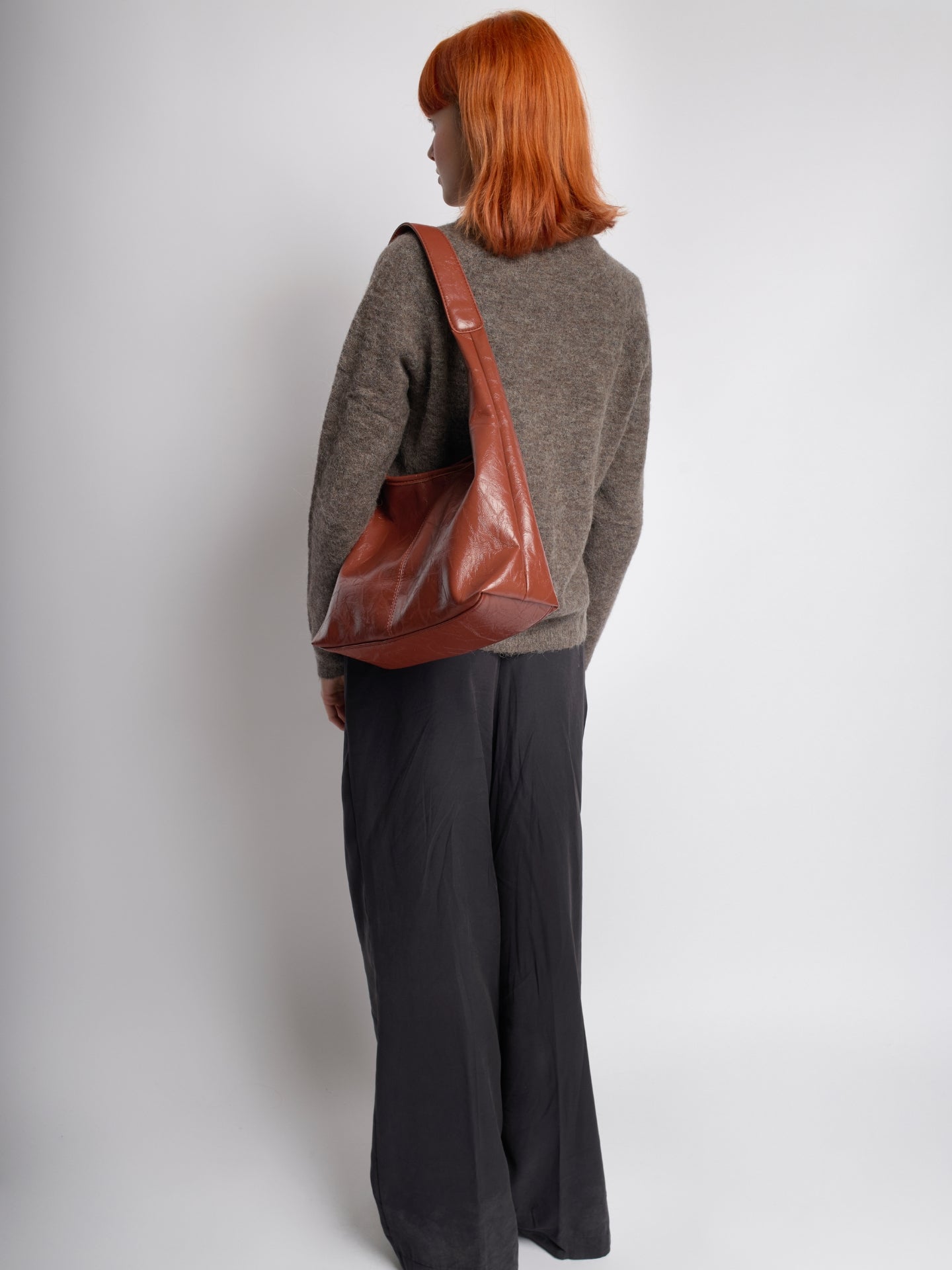 Scarlett Tote Bag aus Distressed-Leder