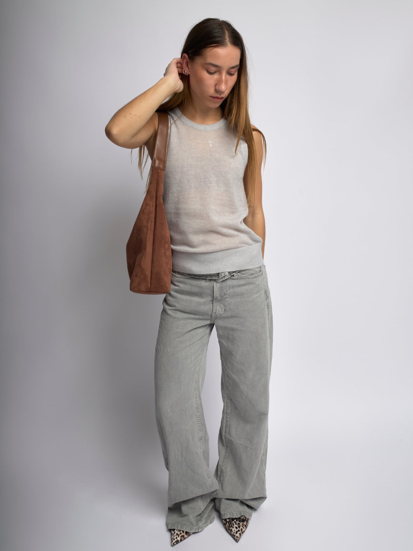 Suede Daily Ledertasche
