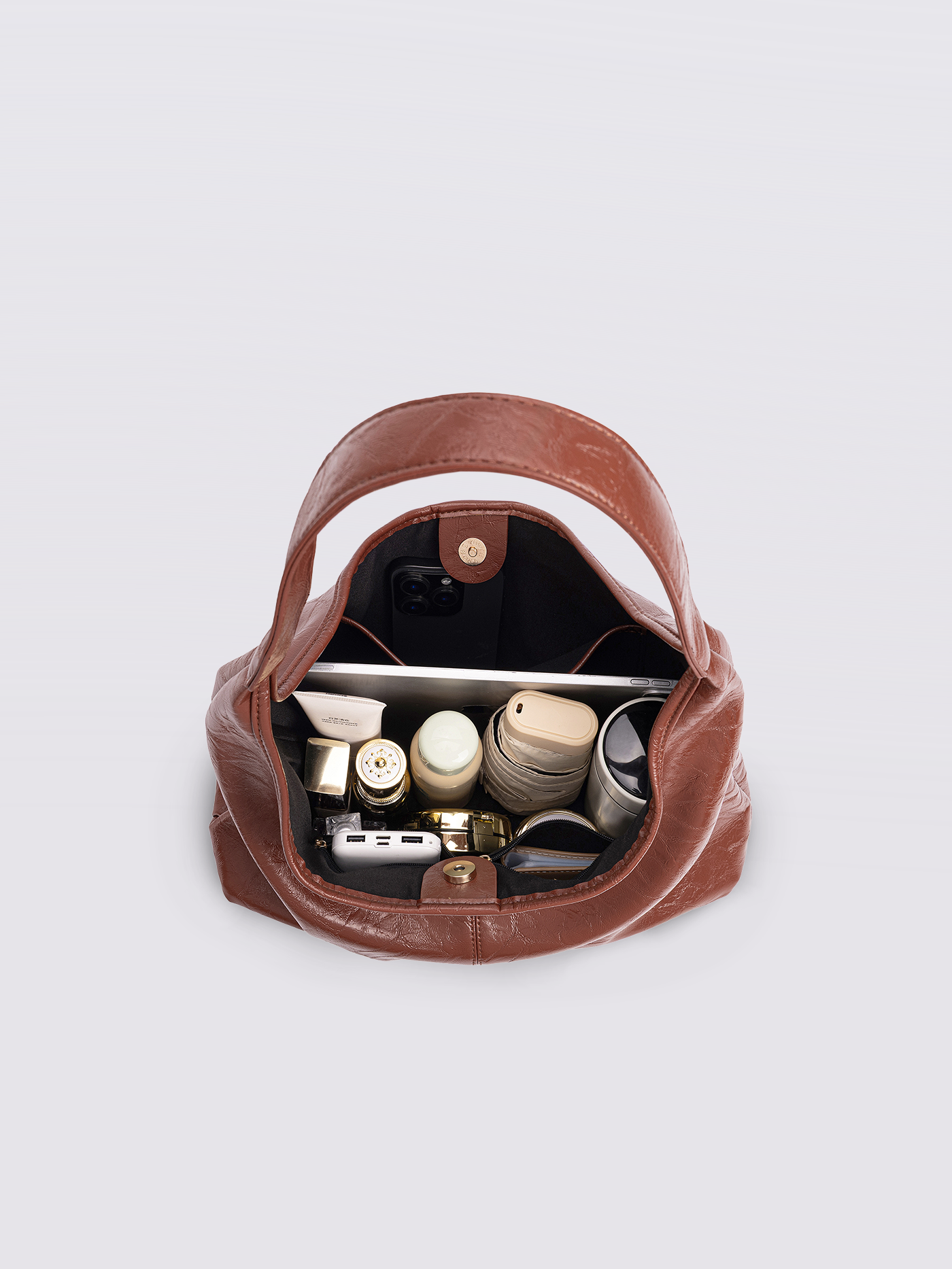 Scarlett Tote Bag aus Distressed-Leder
