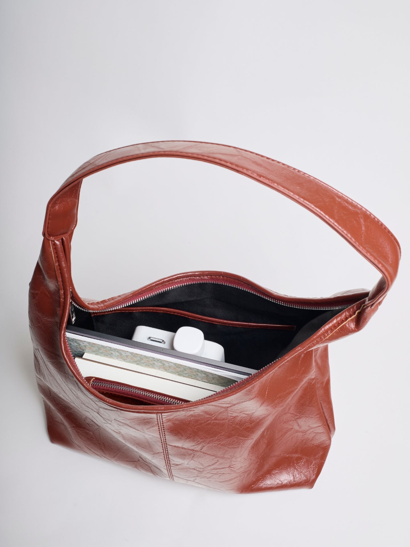 Scarlett Tote Bag aus Distressed-Leder
