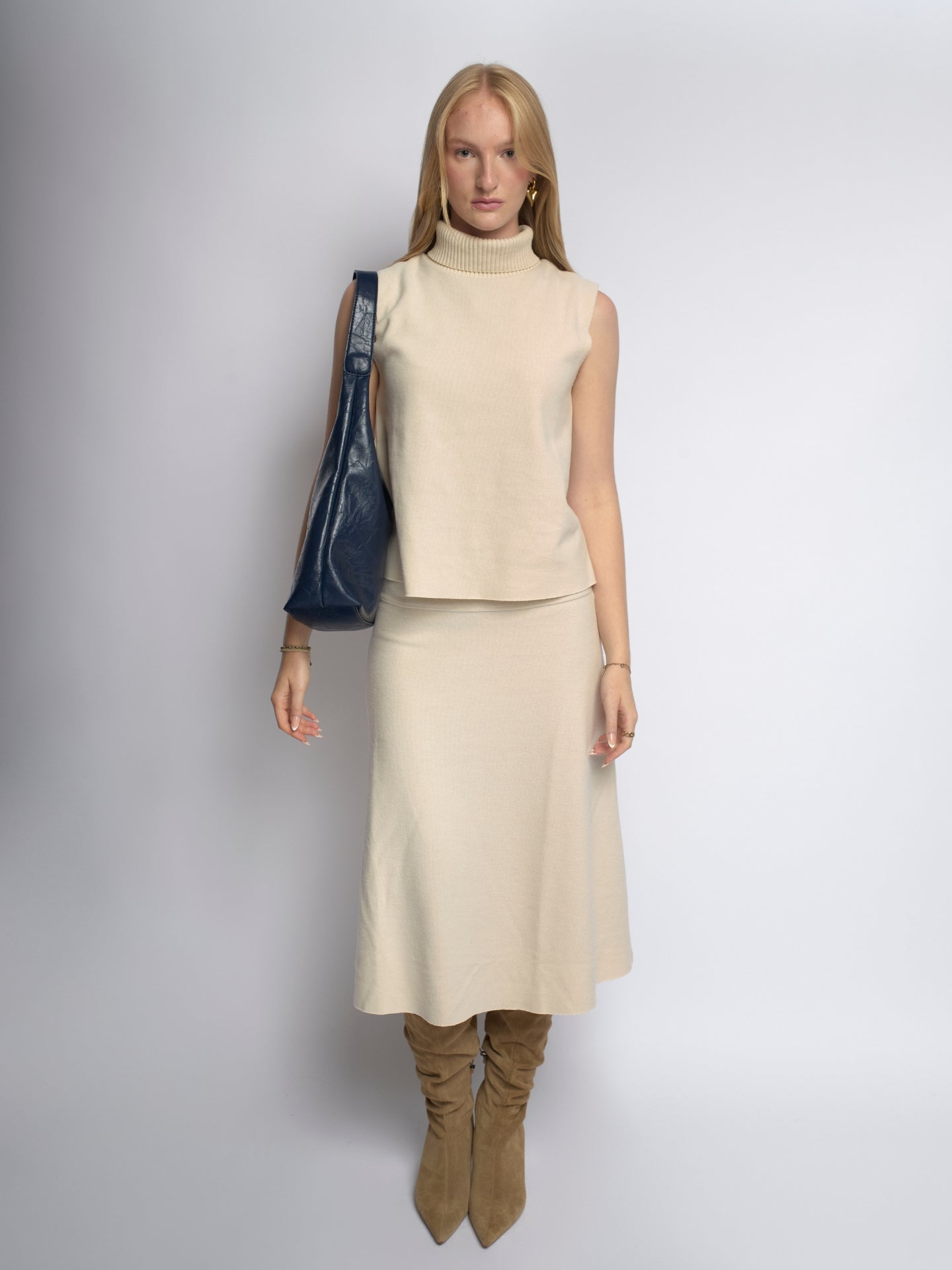Scarlett Tote Bag aus Distressed-Leder