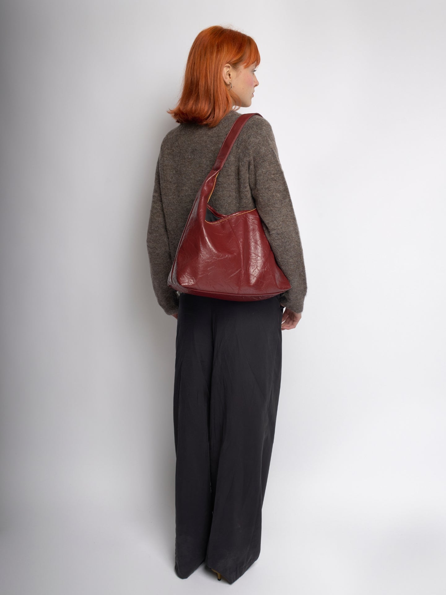 Scarlett Tote Bag aus Distressed-Leder
