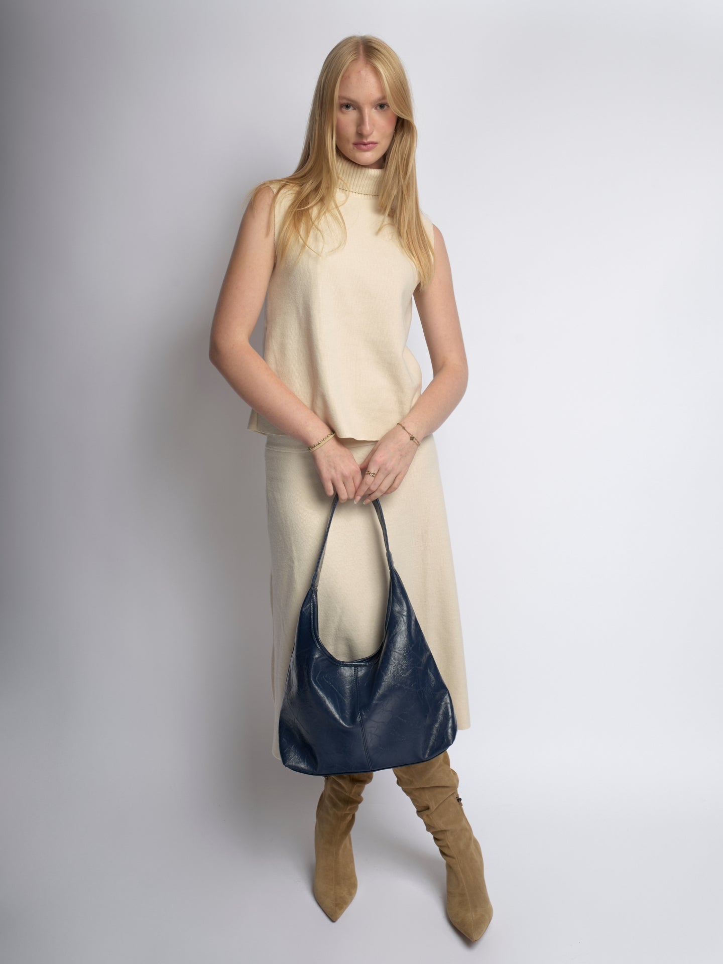 Scarlett Tote Bag aus Distressed-Leder