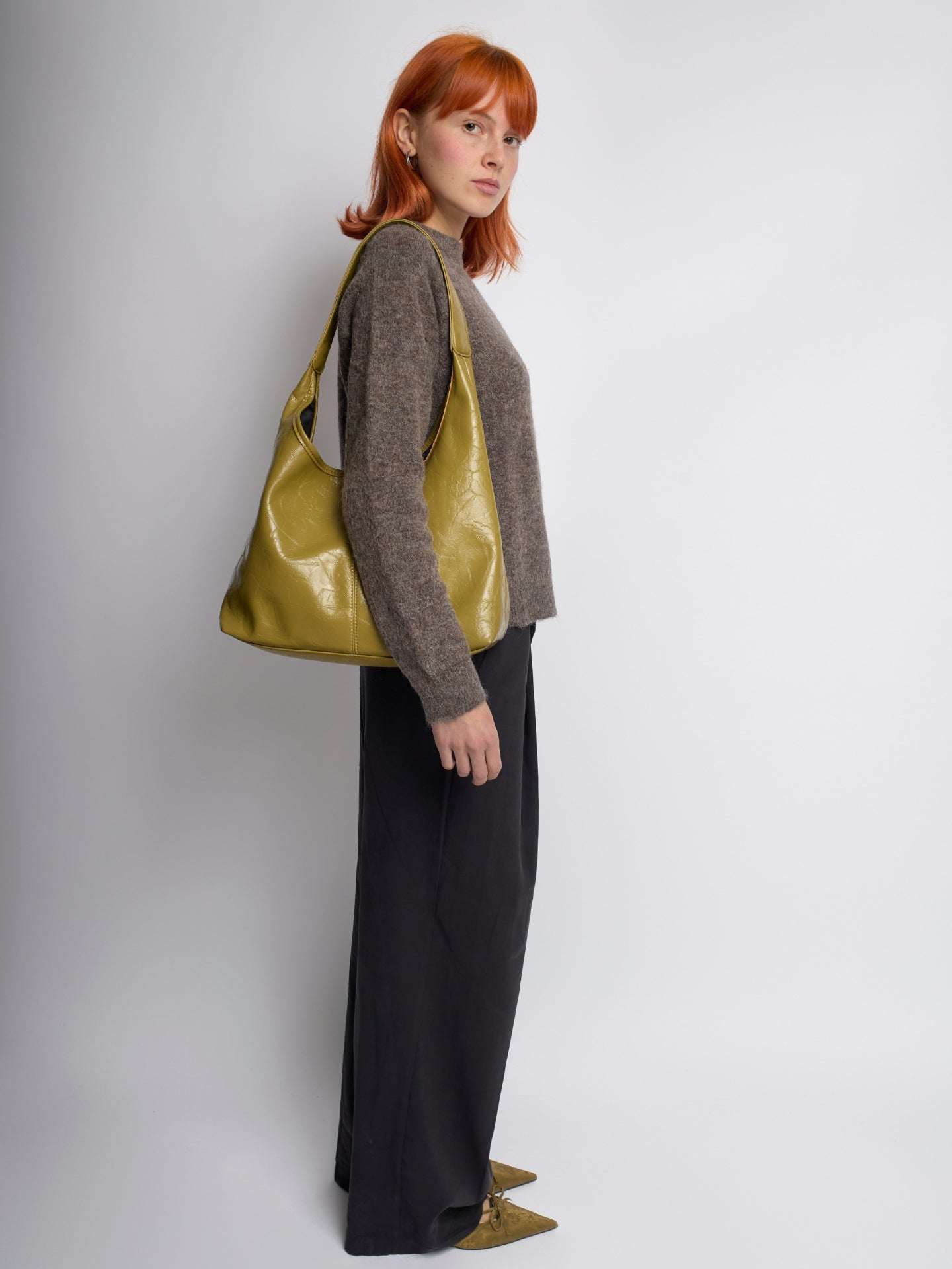 Scarlett Tote Bag aus Distressed-Leder