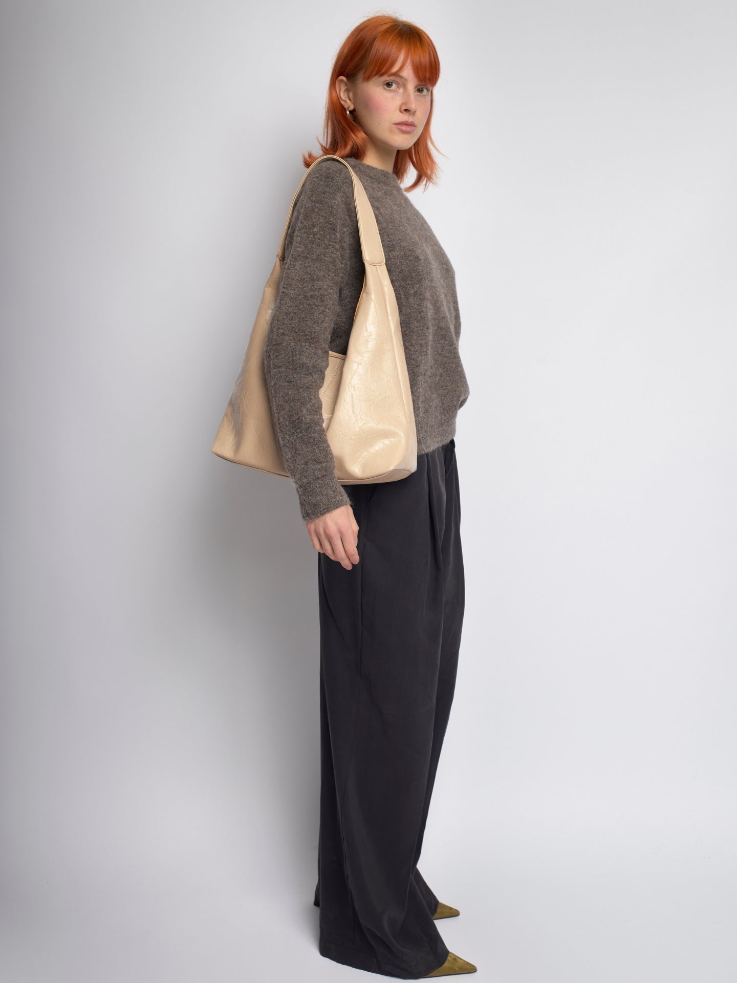 Scarlett Tote Bag aus Distressed-Leder