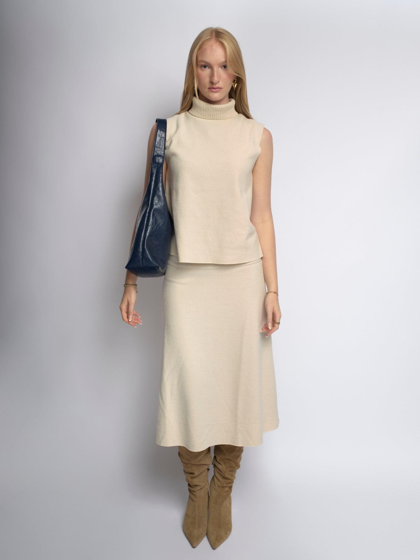 Scarlett Tote Bag aus Distressed-Leder