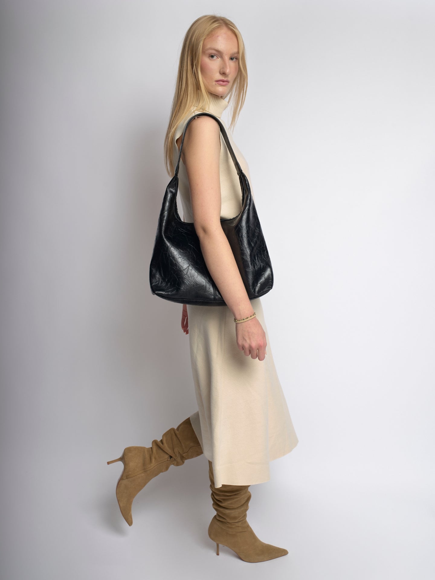 Scarlett Tote Bag aus Distressed-Leder
