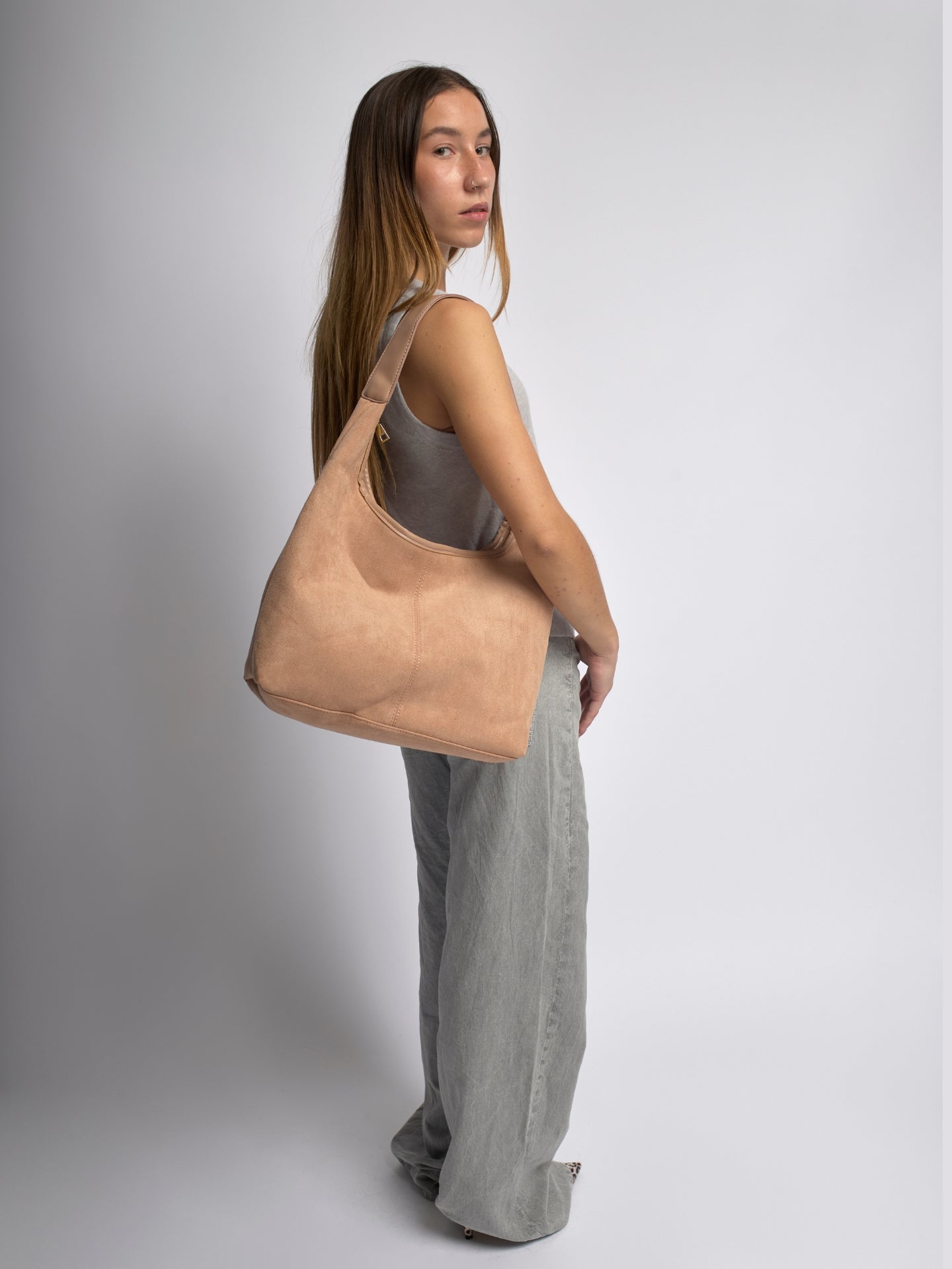 Suede Daily Ledertasche