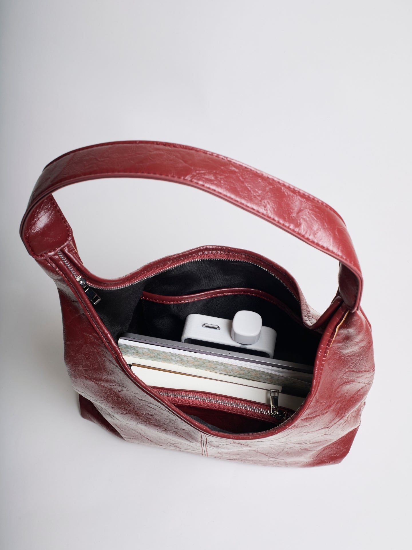 Scarlett Tote Bag aus Distressed-Leder