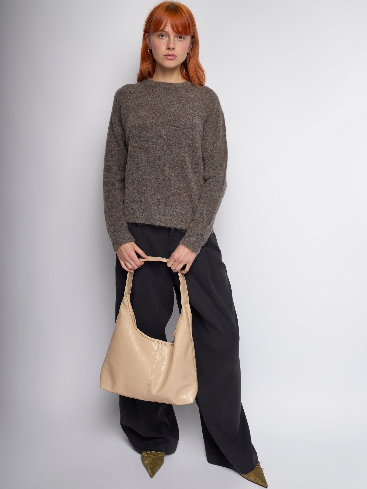 Scarlett Tote Bag aus Distressed-Leder
