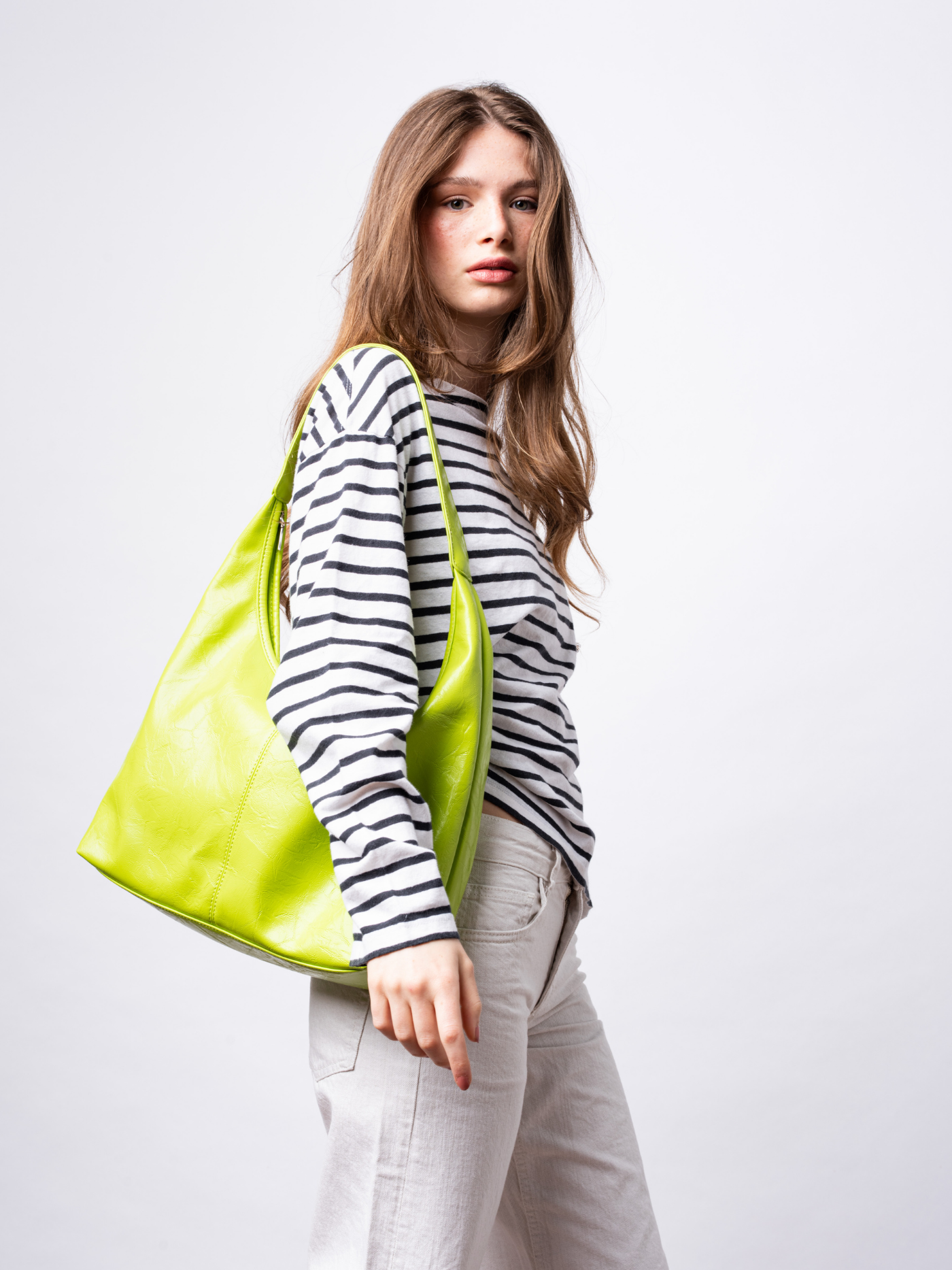 Scarlett Tote Bag aus Distressed-Leder
