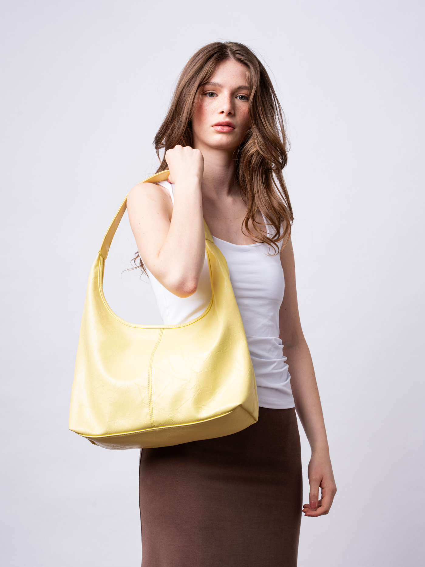 Scarlett Tote Bag aus Distressed-Leder